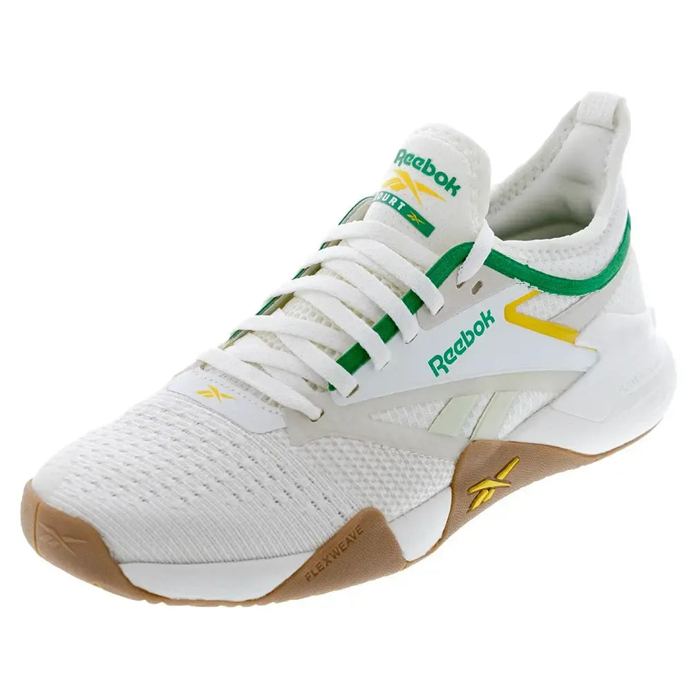 Women's Nano Court Training Shoes Chalk and Alabaster