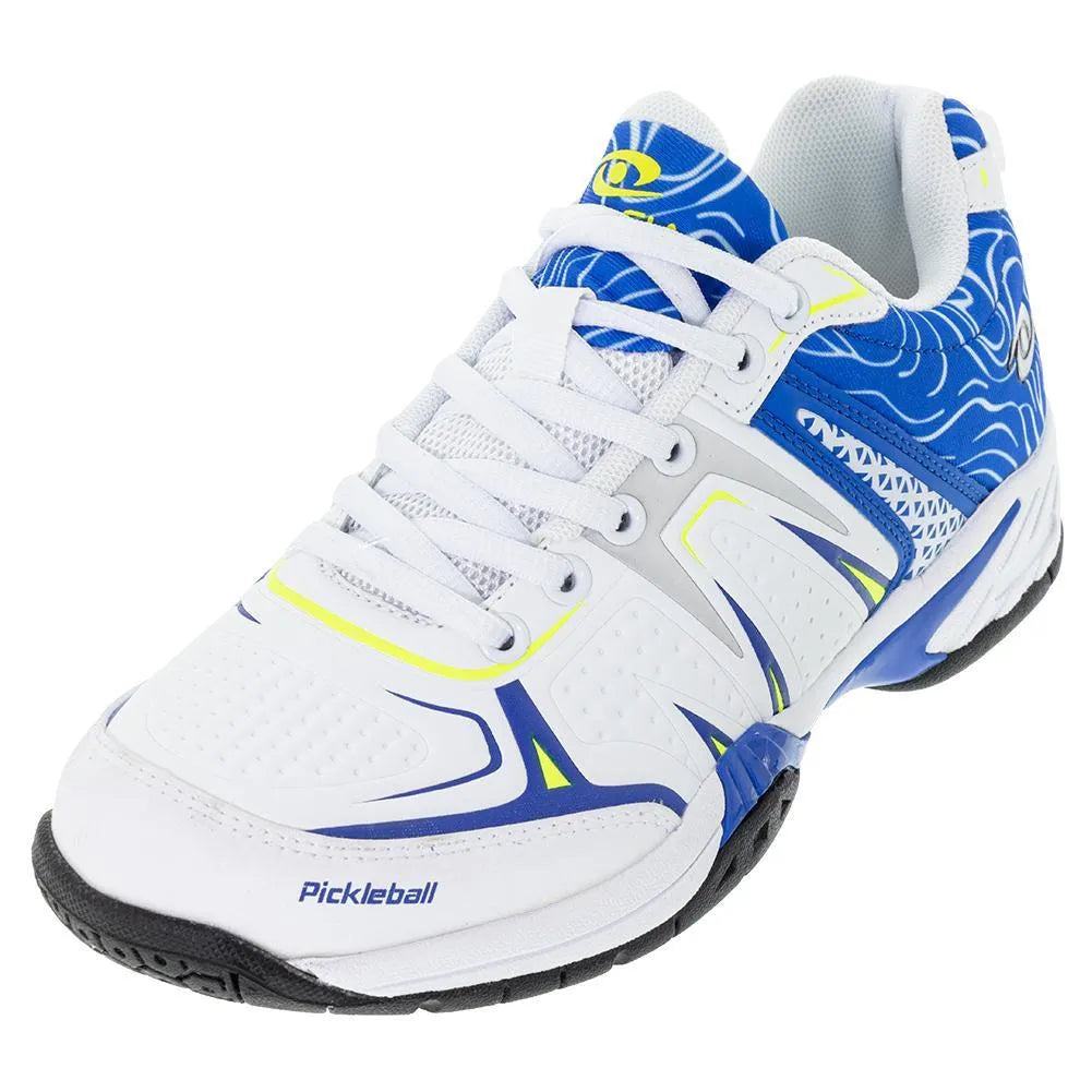 Unisex Dinkshot Pickleball Shoes White and Royal-Footwear-Acacia-100939-DEFAULT-L-Tennis Express