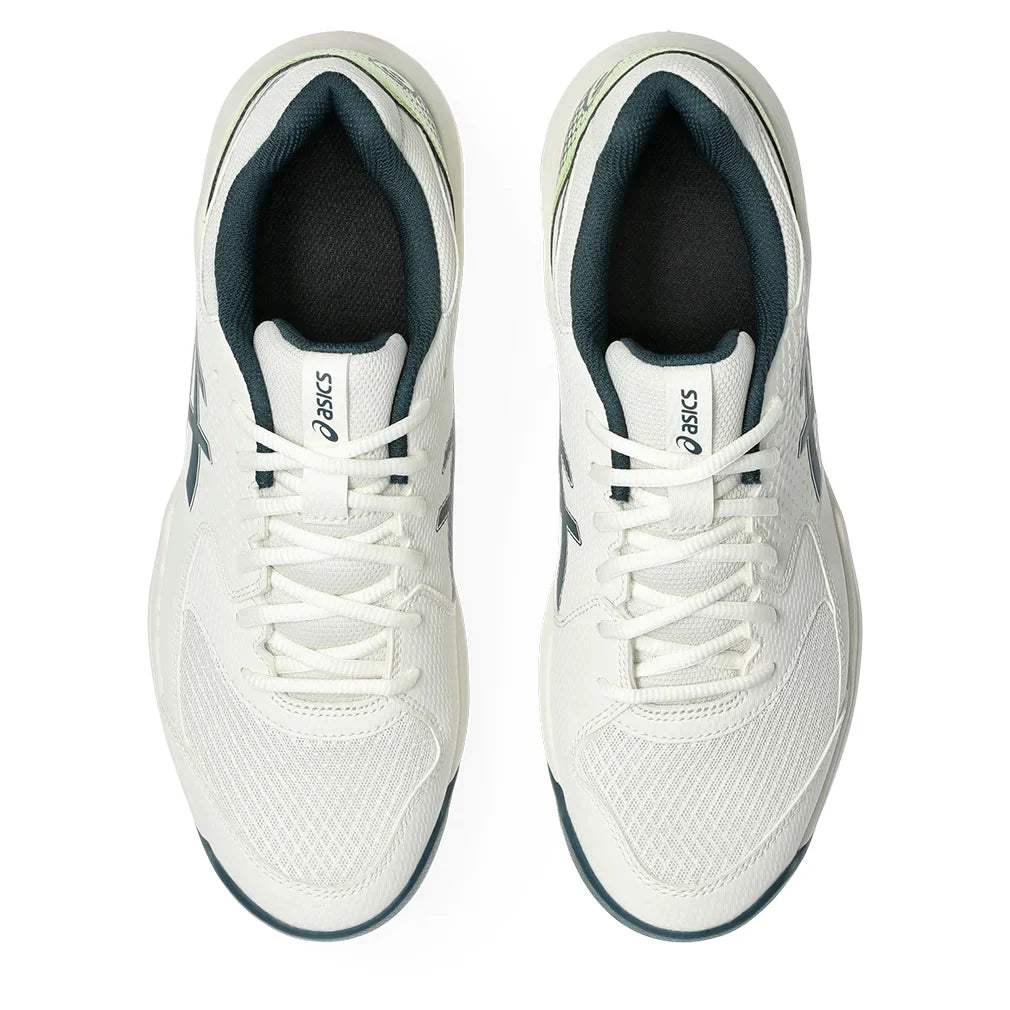 Men`s GEL-Dedicate 8 Pickleball Shoes Cream and Tranquil Teal Footwear Asics