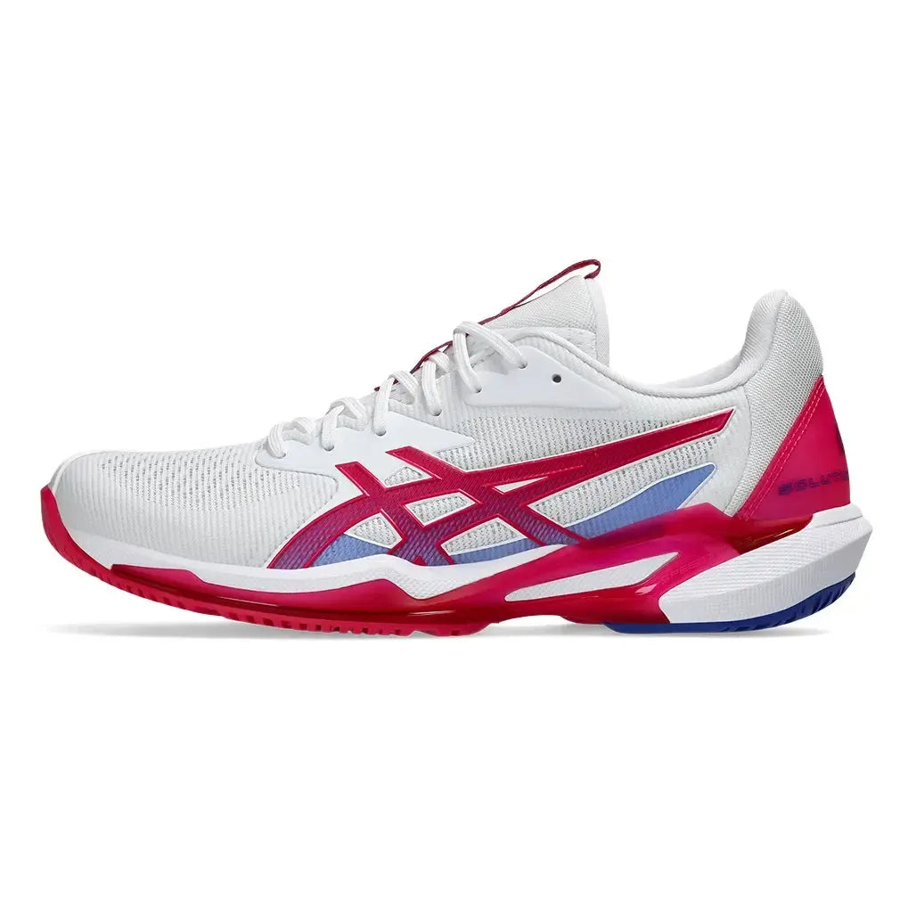 Women's Solution Speed FF 3 Tennis Shoes White and Bright Rose