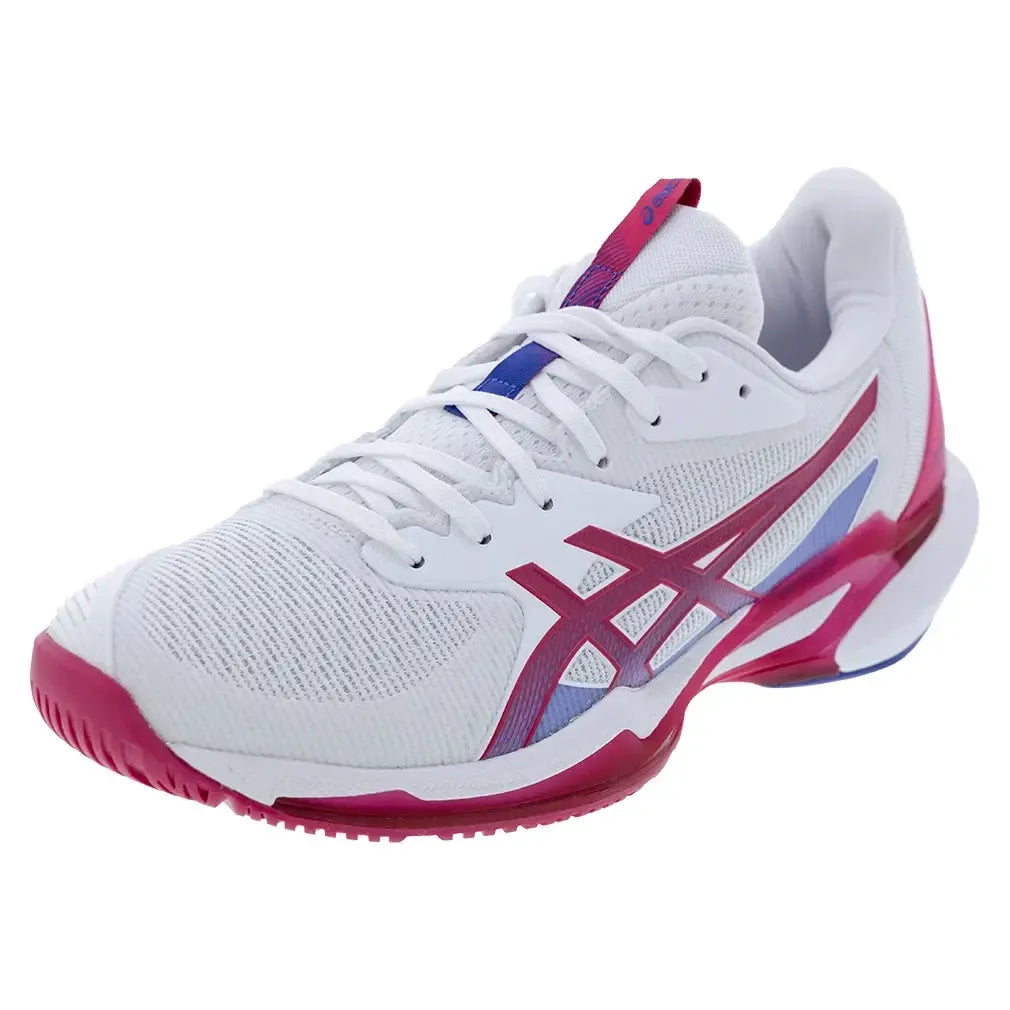 Women's Solution Speed FF 3 Tennis Shoes White and Bright Rose