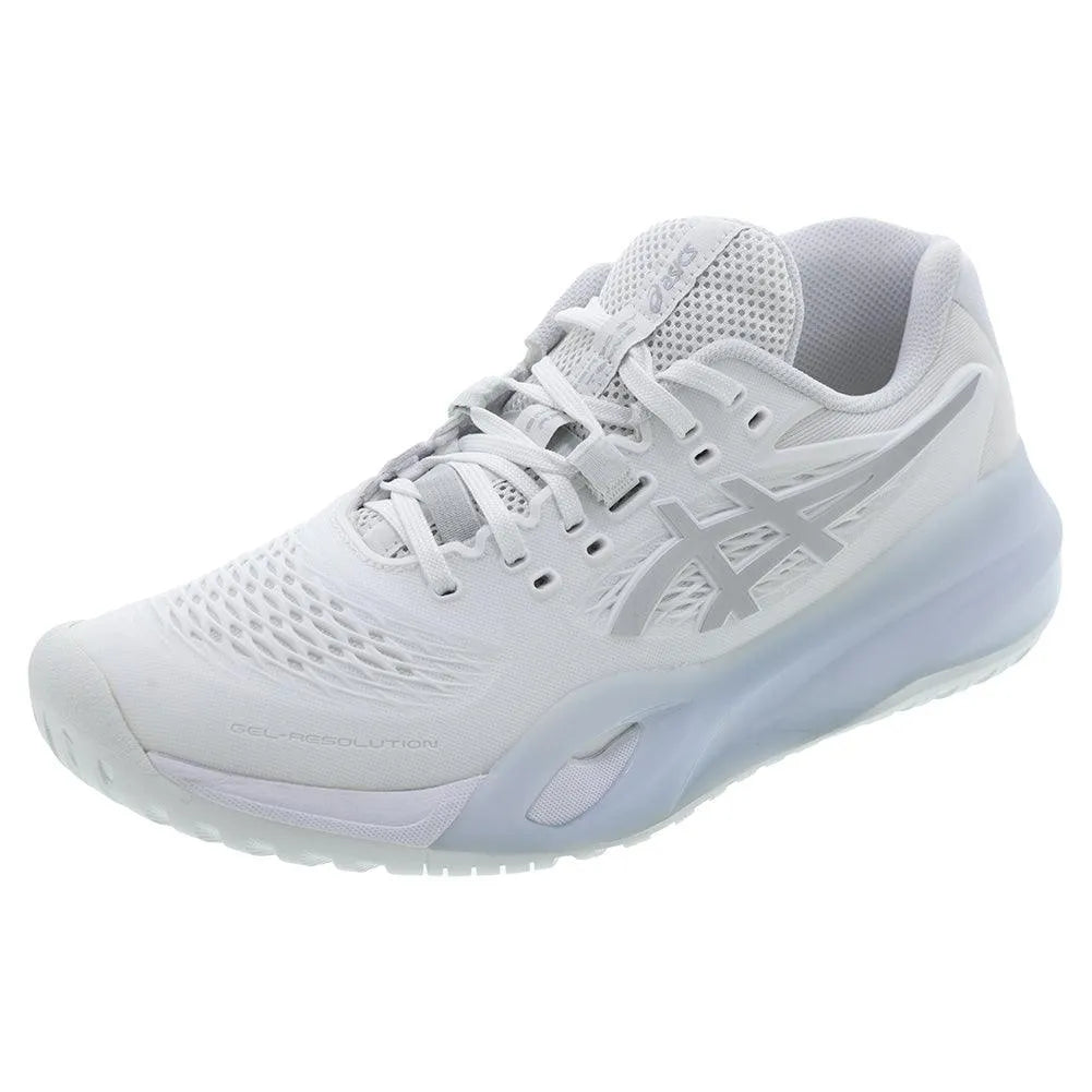 Women's GEL-Resolution X Tennis Shoes White and Pure Silver
