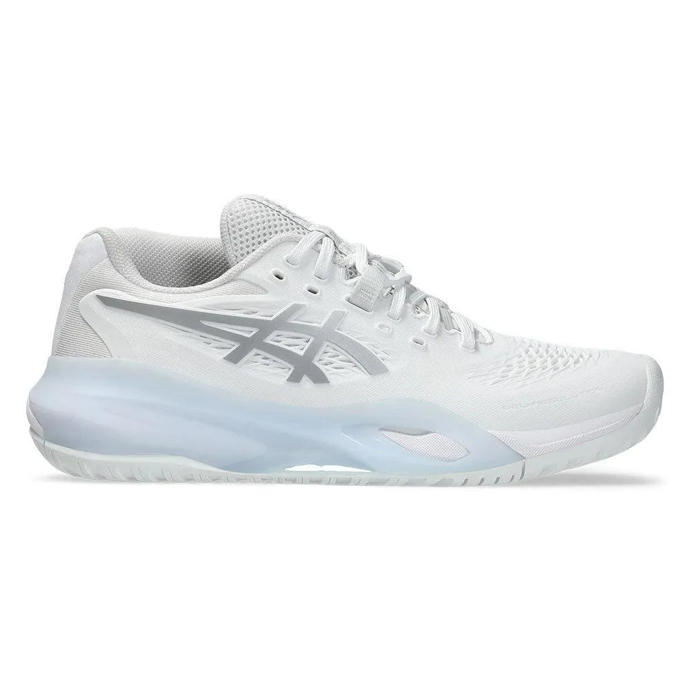 Women's GEL-Resolution X Tennis Shoes White and Pure Silver
