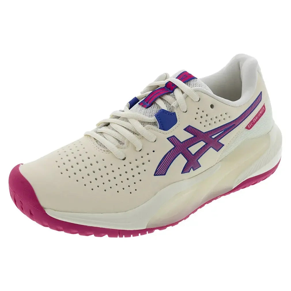 Women's GEL-Challenger 15 Tennis Shoes Cream and Bright Rose