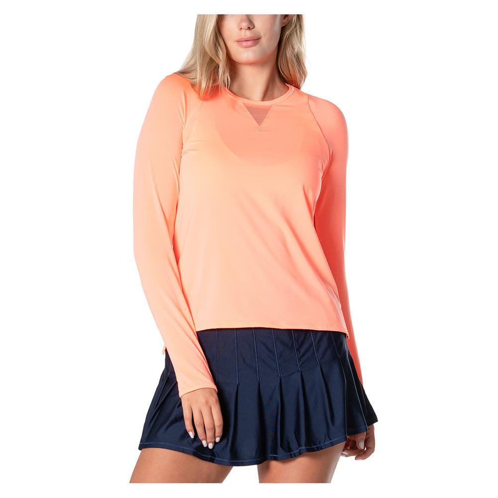 Women's LUV High Low Breezy Long Sleeve Tennis Top Apparel Lucky In Love