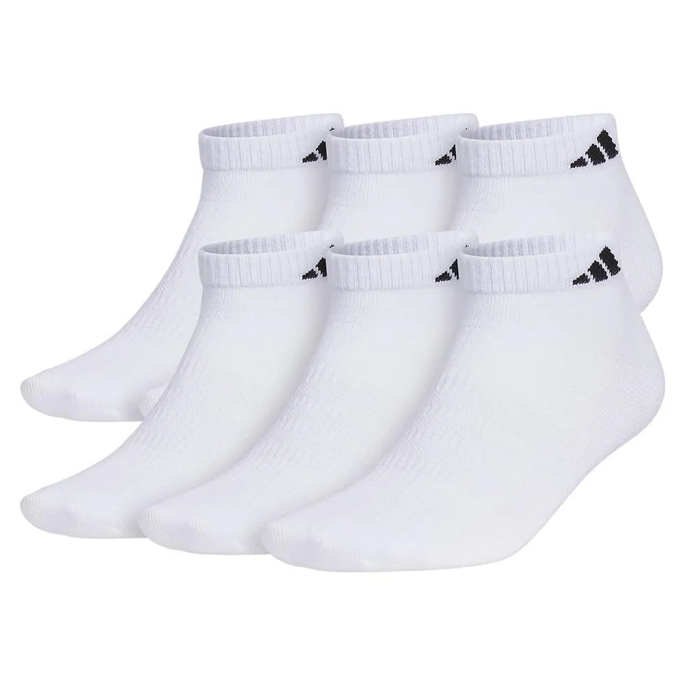 Men's Superlite 3.0 6 Pack Low Cut Tennis Socks White and Black-Socks-Adidas-111248-DEFAULT-L-Tennis Express