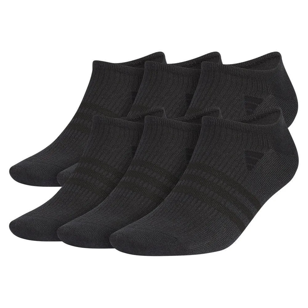 Men's Superlite 3.0 6 Pack No Show Tennis Socks Black and Night Grey-Socks-Adidas-111249-DEFAULT-L-Tennis Express