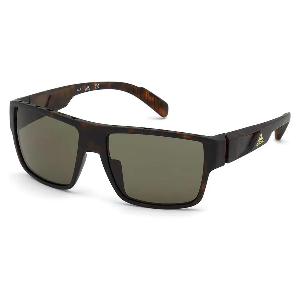 Men's Active Sunglasses Dark Havana and Green