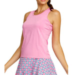 Women`s Arianda Racerback Tennis Tank Fuchsia Pink Apparel Tail