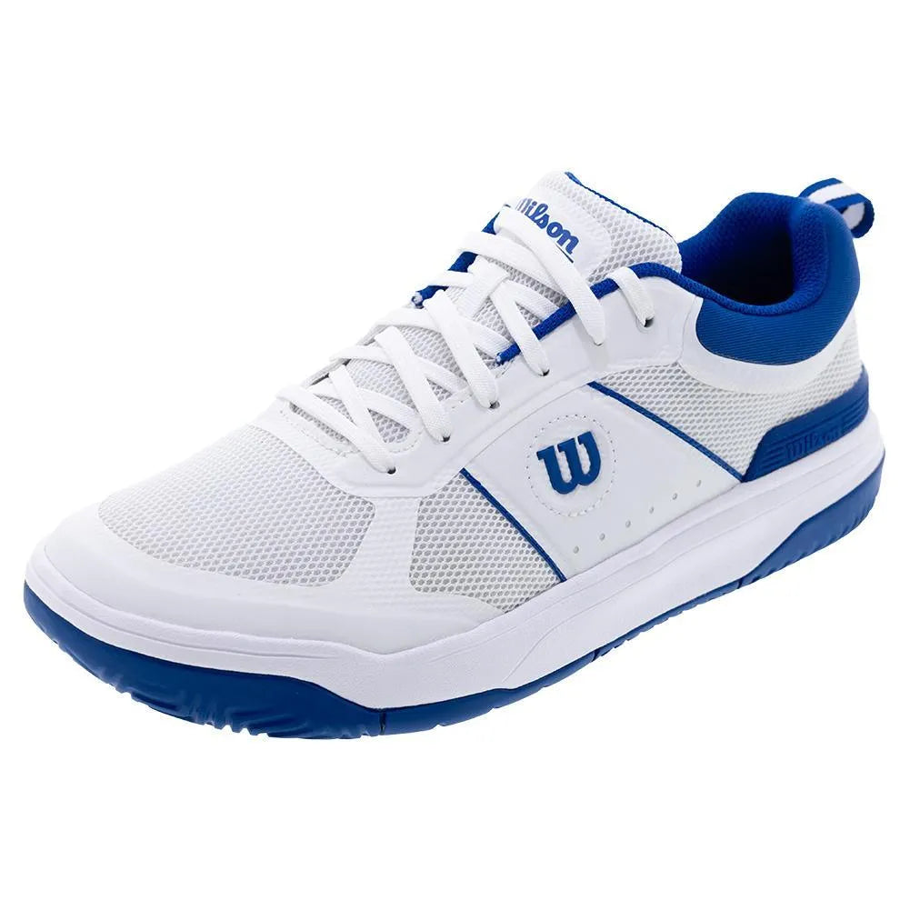 Men's Pickle Pro Pickleball Shoes White and Deja Vu Blue