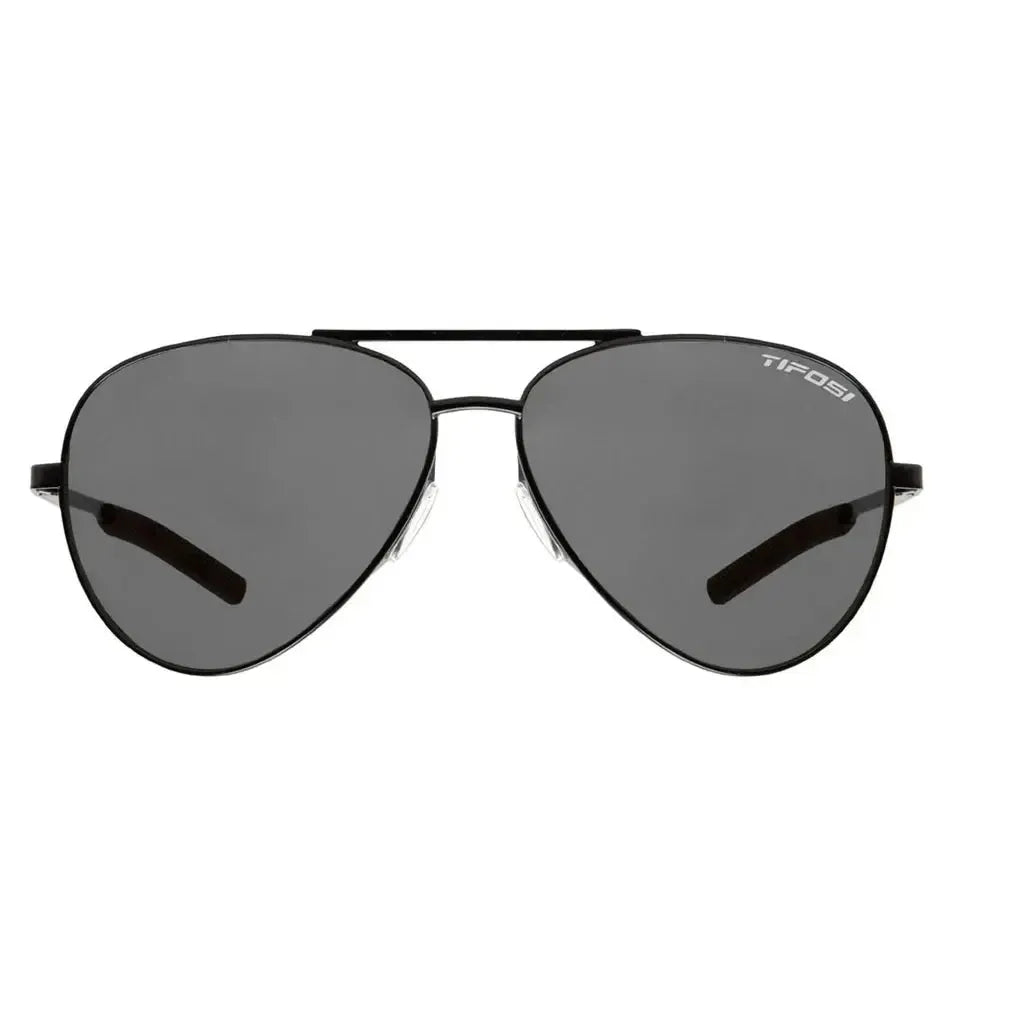 Shwae Sunglasses Satin Black and Smoke Lenses