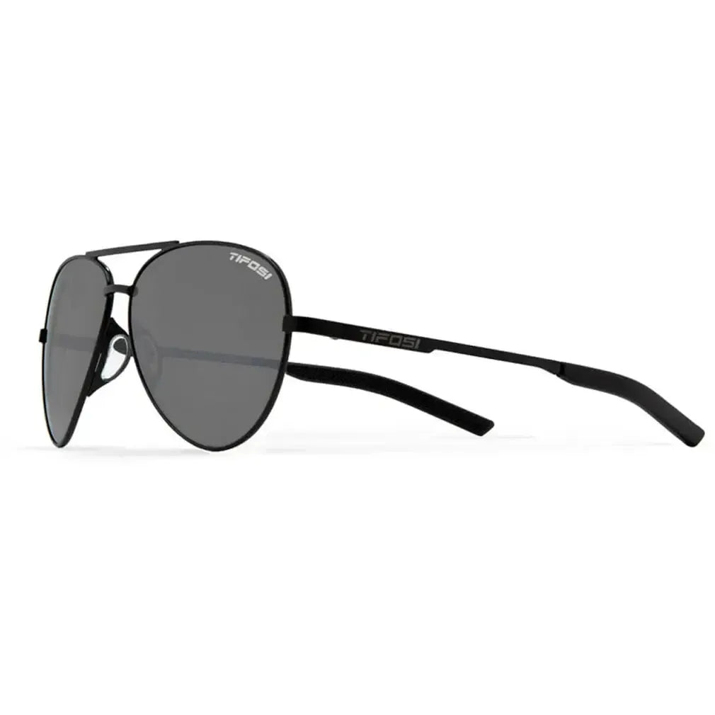 Shwae Sunglasses Satin Black and Smoke Lenses