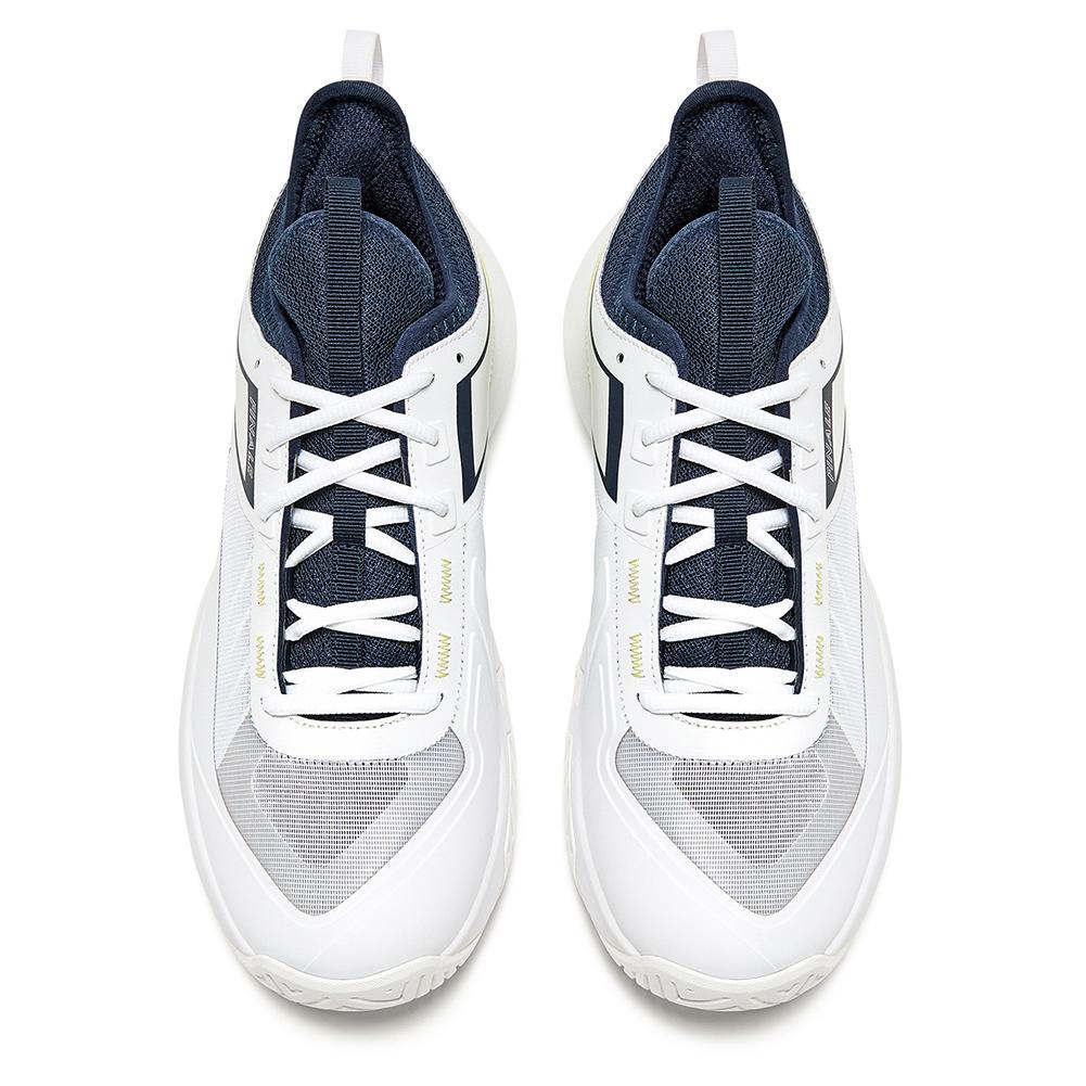 Men`s Finale AG Tennis Shoes White and Pageant Blue Footwear Diadora