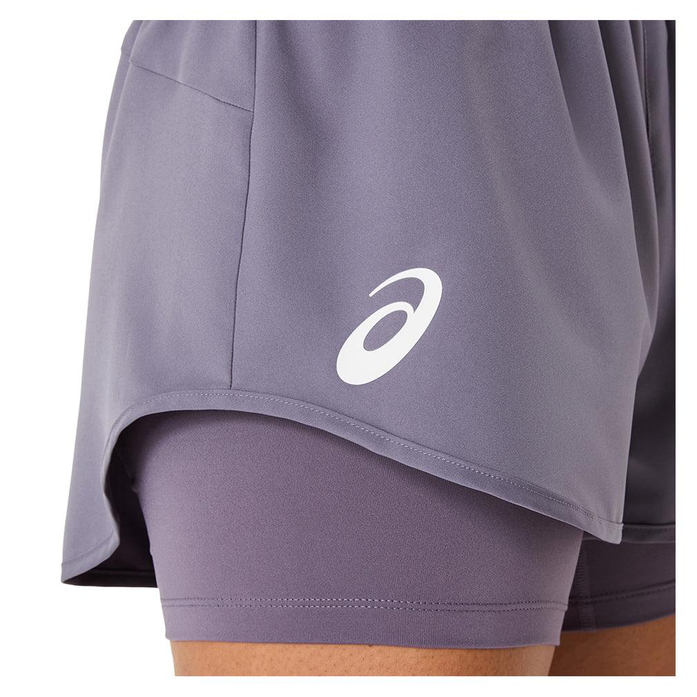 Women`s Match Tennis Short Greyish Purple Apparel Asics