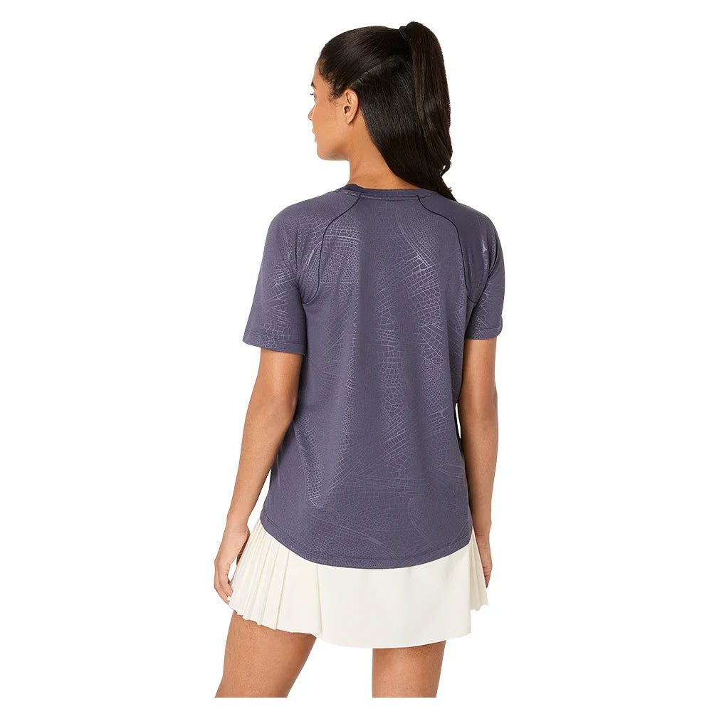 Women`s Game All Over Print Short Sleeve Tennis Top Apparel Asics