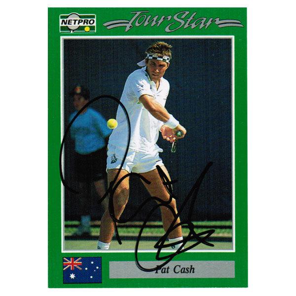 Pat Cash Hand Signed Men`s Card Memorabilia Netpro