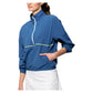 Women`s Edge Tennis Jacket Denim Blue and Peridot Apparel Lija