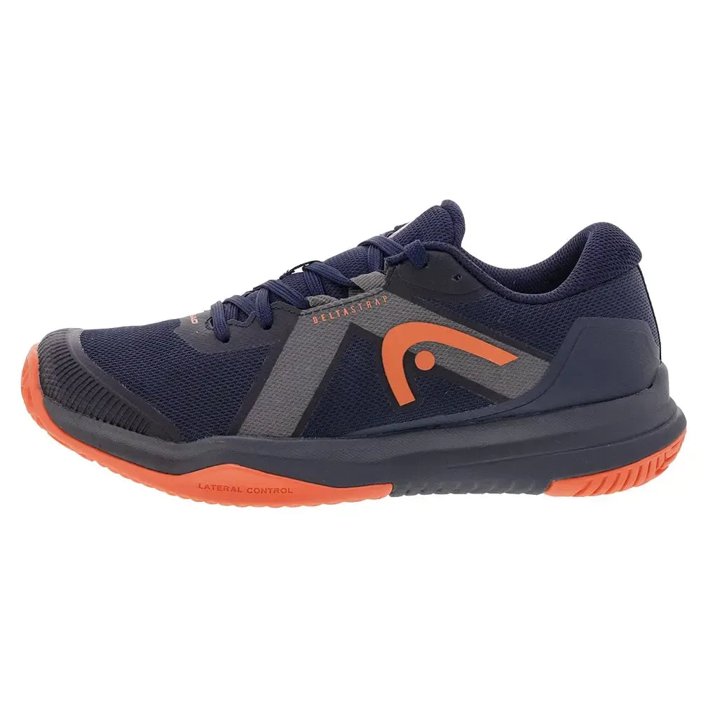 Juniors Sprint Pro 4.0 Tennis Shoes Dark Blue and Red