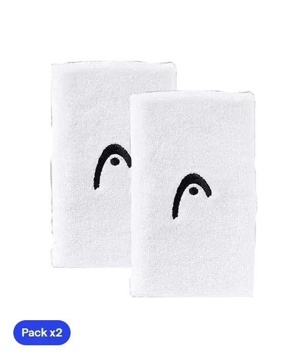 Muñequeras Largas HEAD Blanco (Pack x2) Wristband Wristband