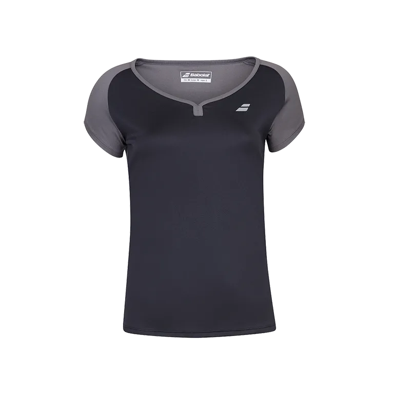 Camiseta Babolat Cap Sleeve Top Mujer Negro