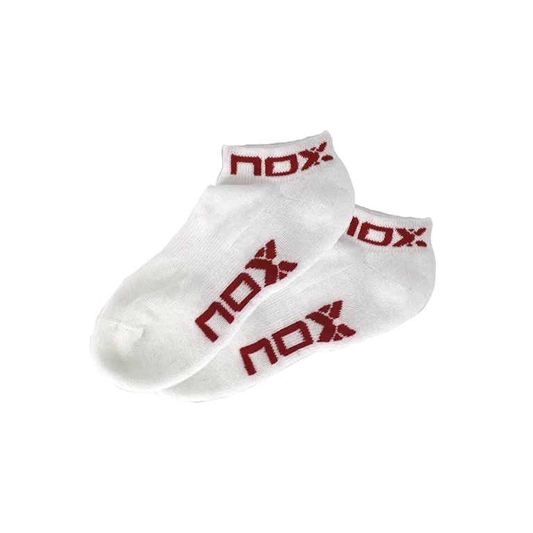 Calcetines NOX Pinkies Blanco/Rojo Mujer