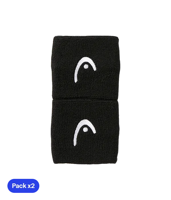 Muñequeras Short HEAD Negro (Pack x2) Wristband Wristband