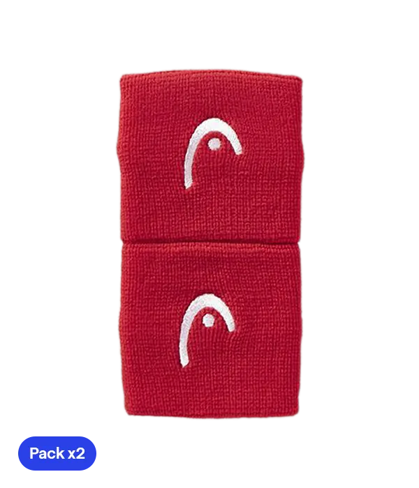 Muñequeras Short HEAD Rojo (Pack x2) Wristband Wristband
