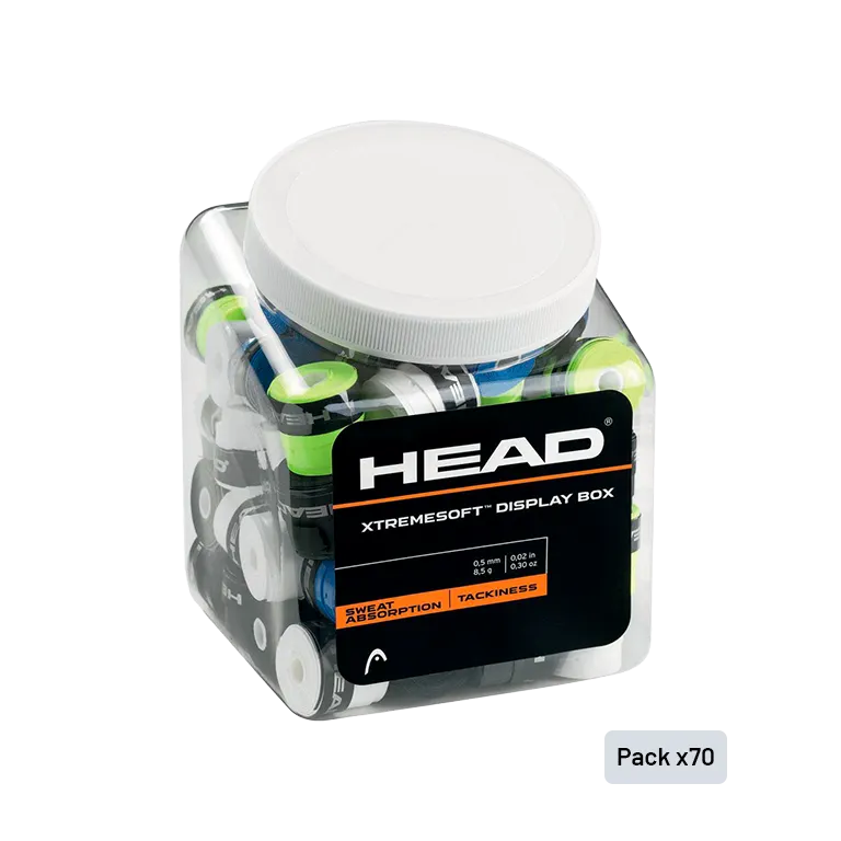 Tambor Overgrips HEAD XtremeSoft Display Multiccolor (x70)