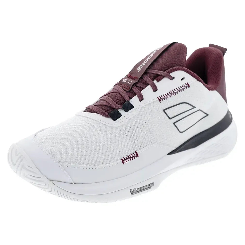 Men's SFX Evo All Court Tennis Shoes White and Port Royale