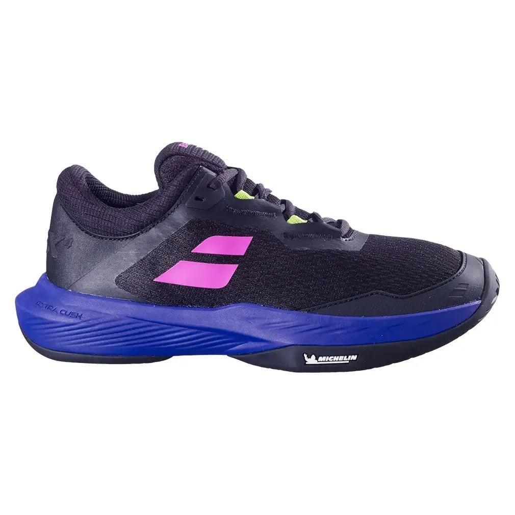 Men's SFX 4 All Court Tennis Shoes Black and Dark Blue