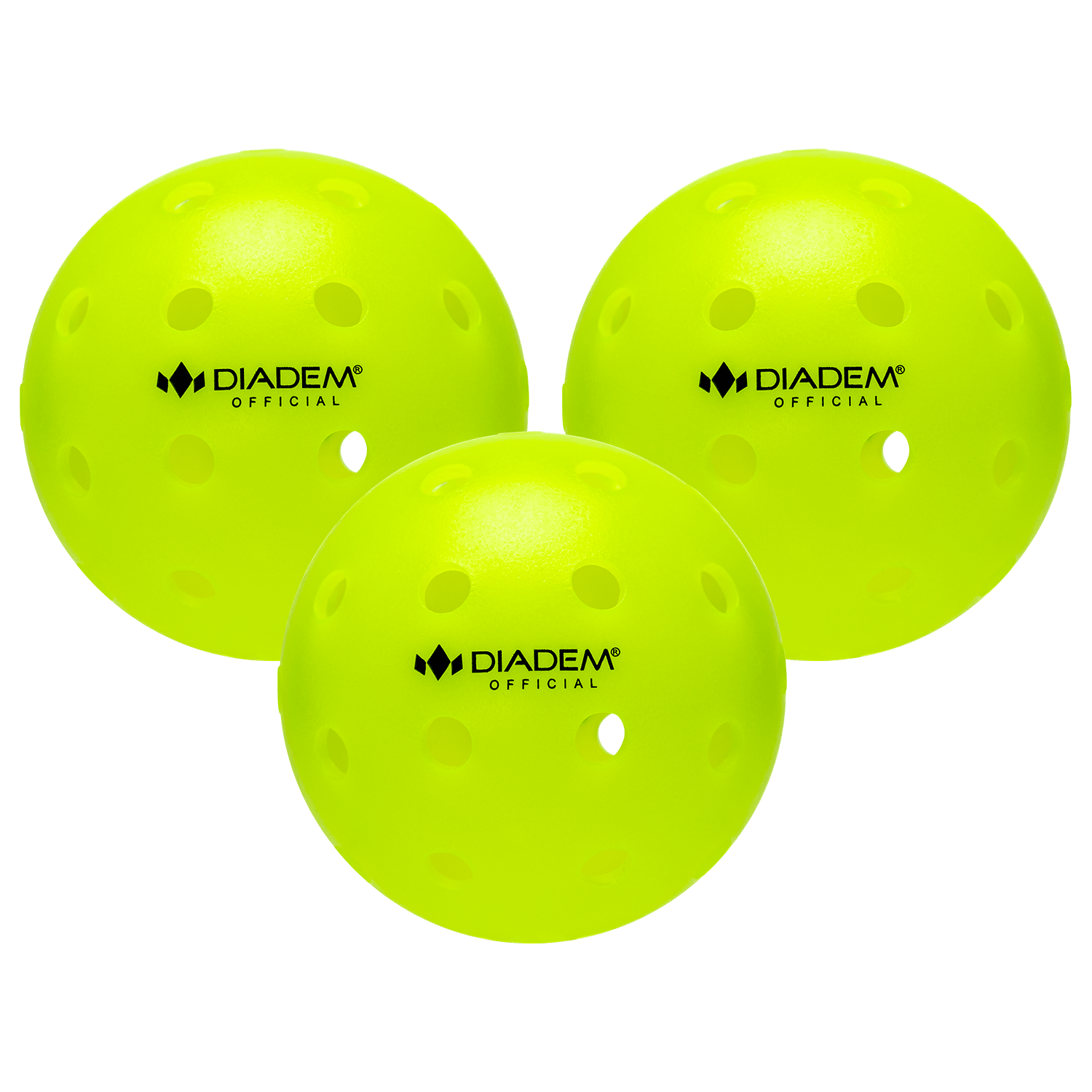 Power 3 Pack Pickleball Balls Neon Diadem