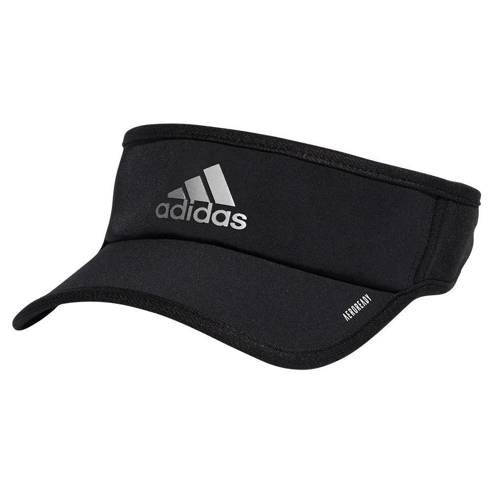 Men's Superlite 2 Visor Black and Silver Reflective-Apparel-Adidas-5153252-F21-1-Tennis Express