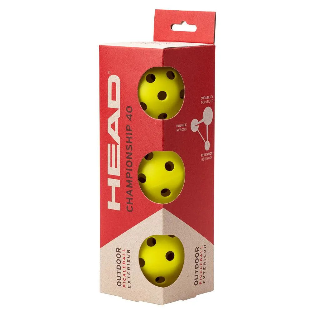Championship 40 Outdoor Pickleballs 3 Pack