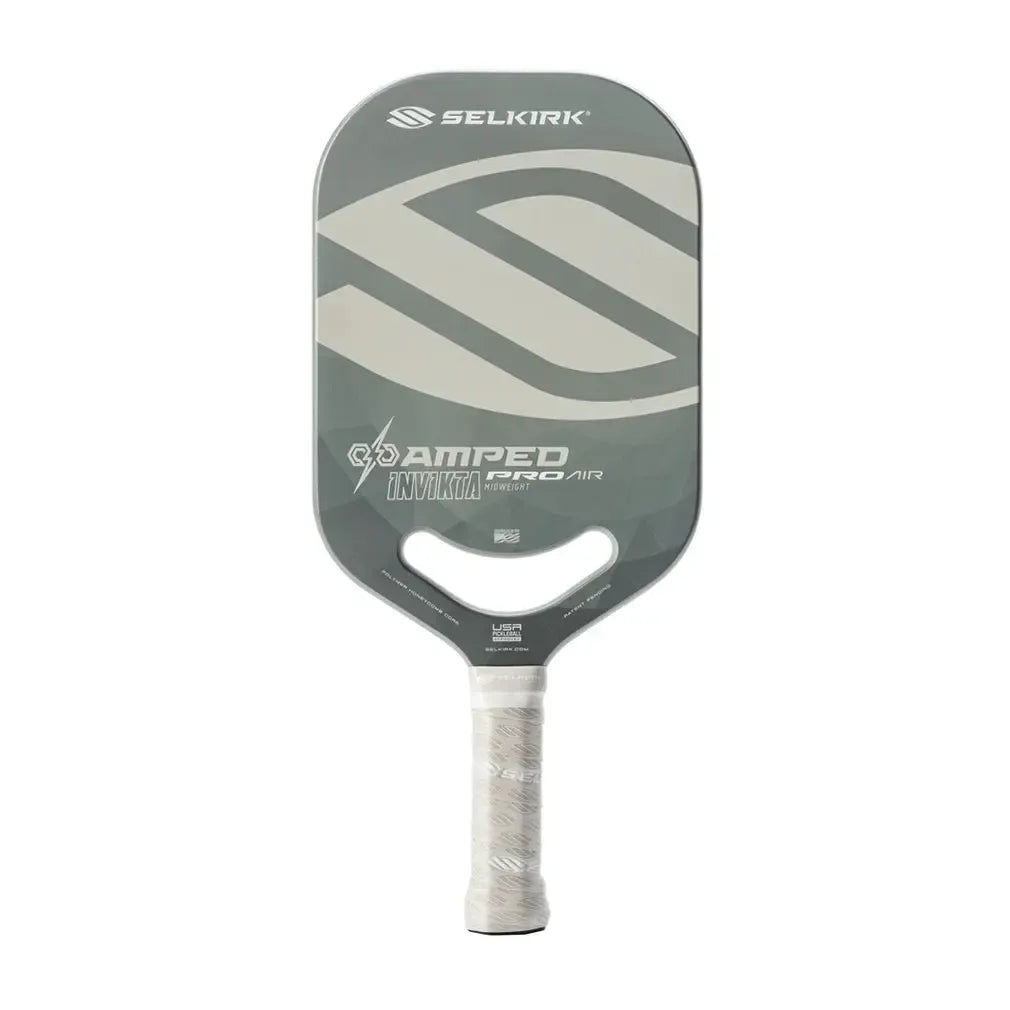 Amped Pro Invikta Pickleball Paddle Silver