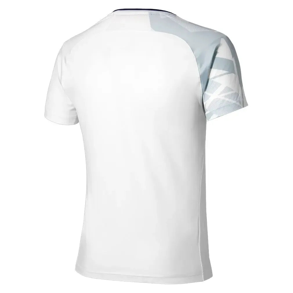 Men's Shadow Graphic Tennis Top White Grey