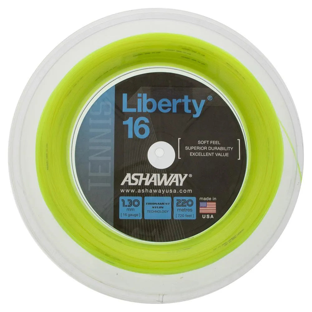 Liberty 16G Tennis String Reel-Strings-Ashaway-85798-OPTIC_YELLOW-L-Tennis Express