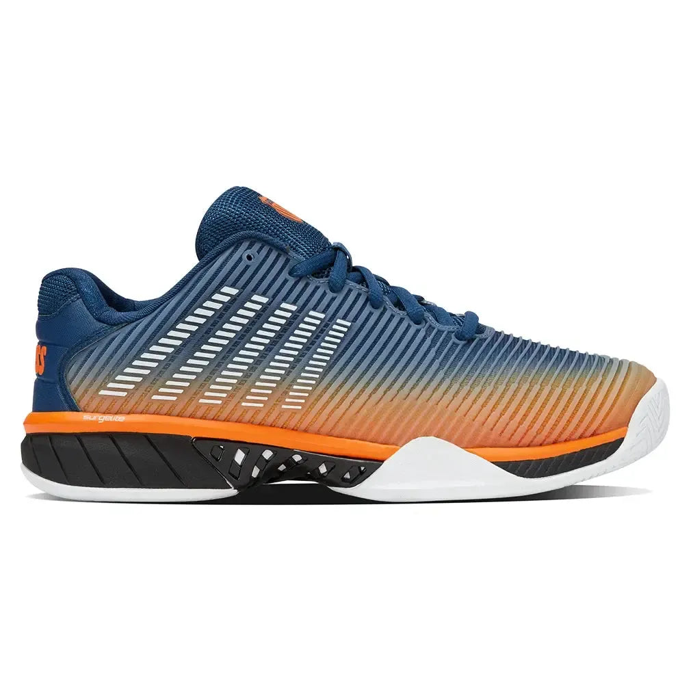 Juniors' Hypercourt Express 2 Tennis Shoes Blue Opal and Black