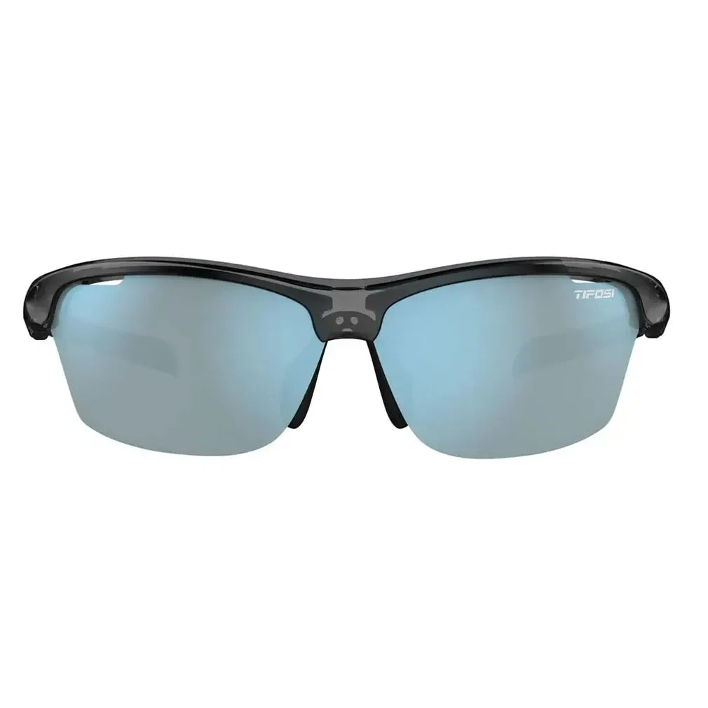 Intense Sunglasses Crystal Smoke and Smoke Bright Blue Mirror Lenses