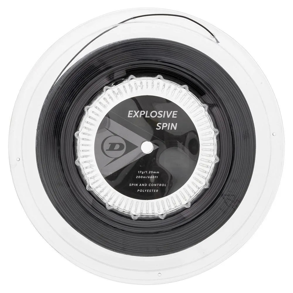 Explosive Spin Black 17G Tennis String Reel