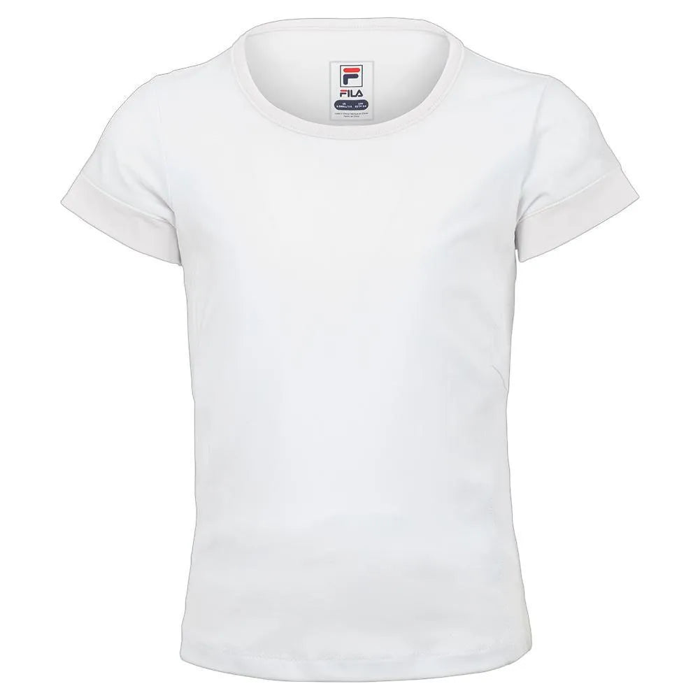 Girls' Short Sleeve Tennis Crew