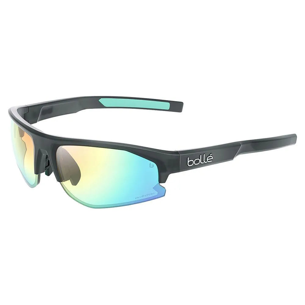 Bolt S 2.0 Tennis Sunglasses Black Crystal Matte and Phantom Clear Green-Accessories-Bolle-96044-DEFAULT-L-Tennis Express