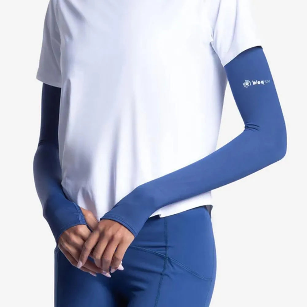 Sun Sleeve Navy-Accessories-BloqUV-97112-DEFAULT-L-Tennis Express