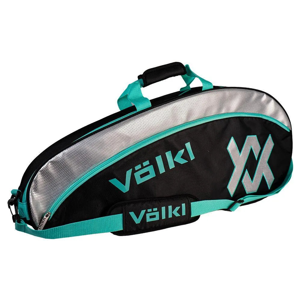 Tour Pro 2 Pack Tennis Bag Black and Turquoise