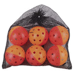 Outdoor Pickleball Training Balls Bag of 6 Red and Orange Balls Gamma