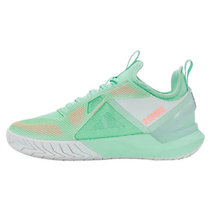 Women`s K-Frame Speed Tennis Shoes Soft Neon Mint and White Footwear K-Swiss