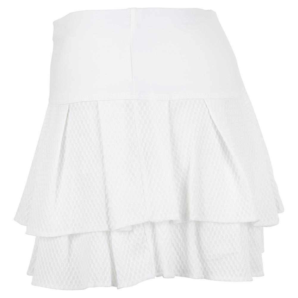 Women's Wavy Pleat Tier Tennis Skort Apparel Lucky In Love