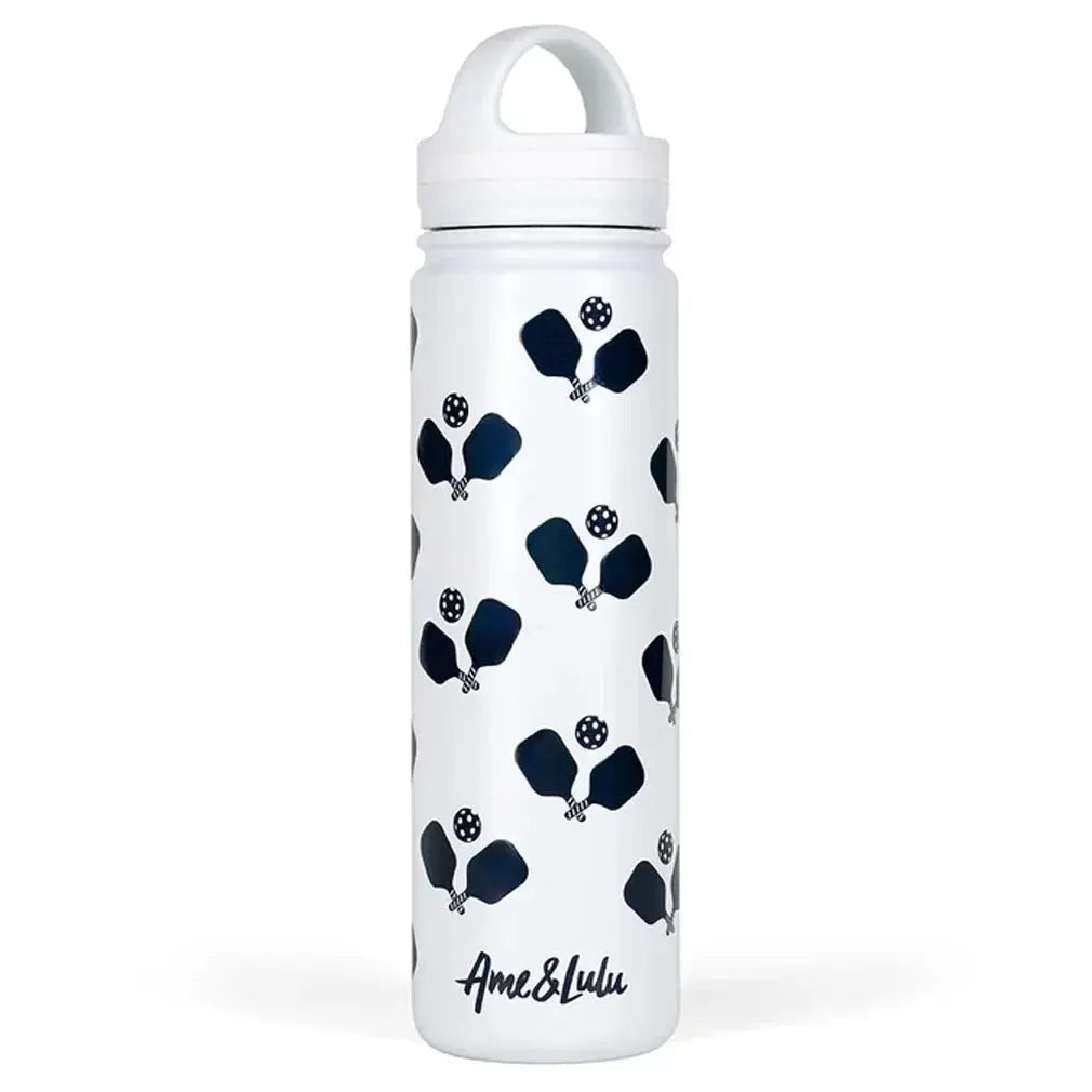 Court and Course Sports Water Bottle Crossed Pickleball Paddles