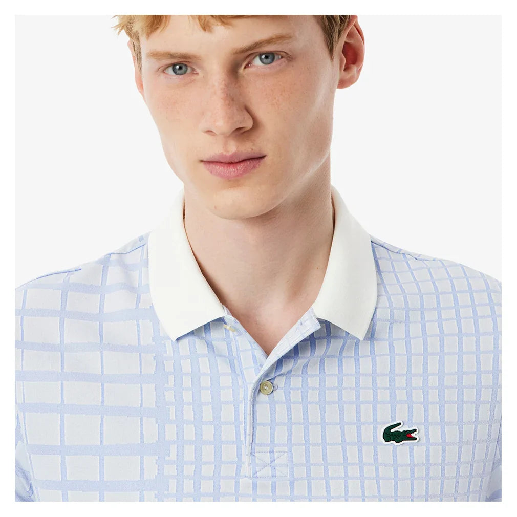 Men`s Danill Medvedev Tennis Polo Lapland and Delphinium Apparel Lacoste