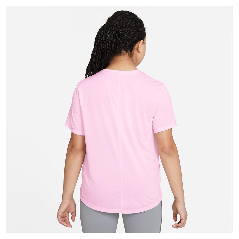 Girls' Dri-FIT One Short-Sleeve Top (Extended Size) Apparel Nike