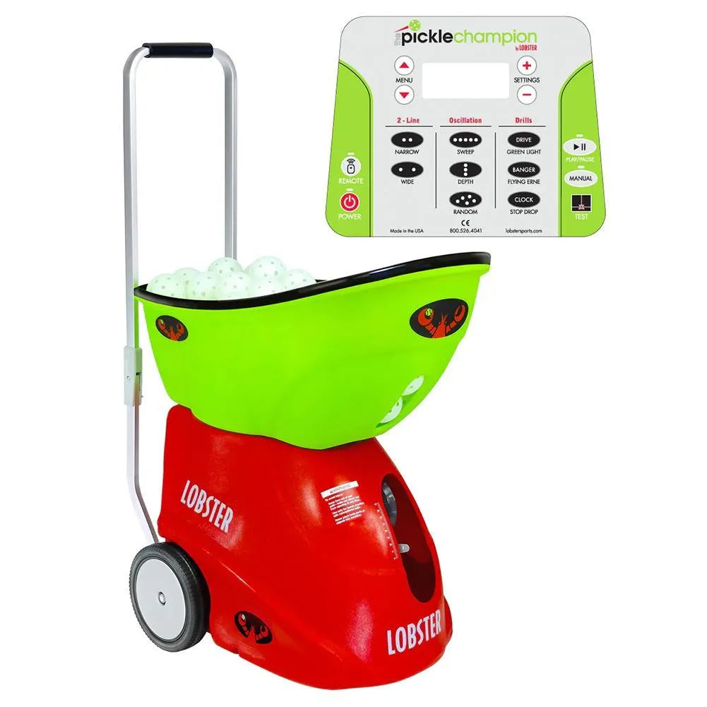 Pickle Champion with 20-Function Wi-Fi Remote Control for Pickleball Machine